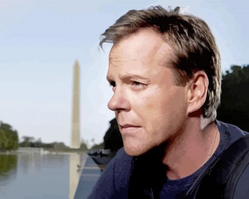 Actor Kiefer Sutherland Diamond Paintings