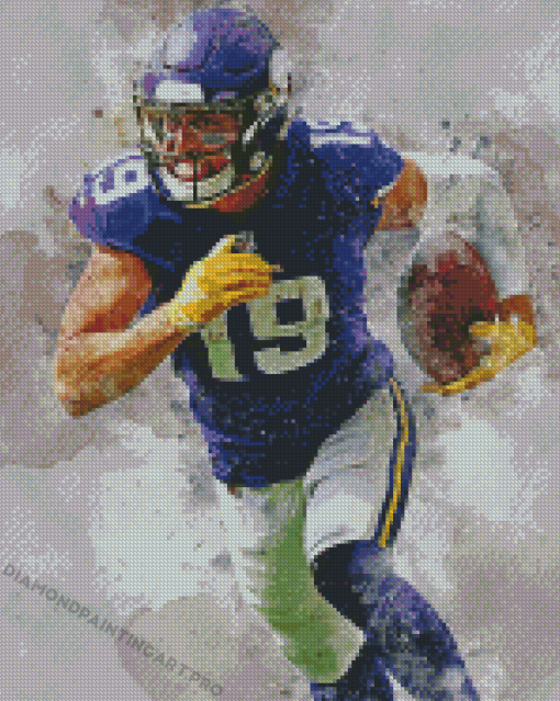 Adam Thielen Minnesota Vikings Diamond Paintings