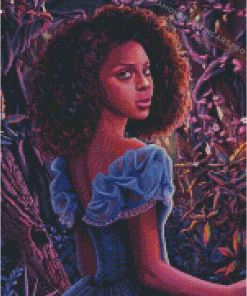 African Black Cinderella Princess Diamond Painting