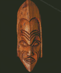 African Wooden Mask Diamond Painting