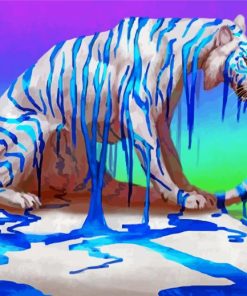 Albino Tiger Diamond Paintings