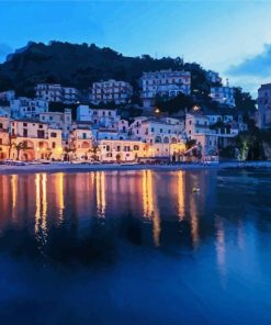 Amalfi Coast At Night Diamond Painting