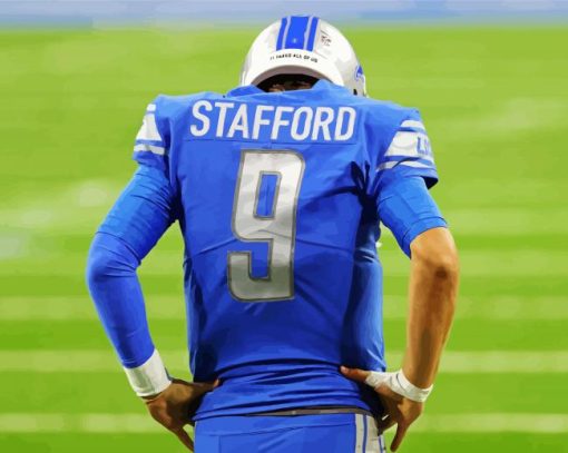 American Football Player Matthew Stafford Diamond Paintings