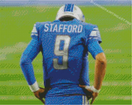 American Football Player Matthew Stafford Diamond Paintings