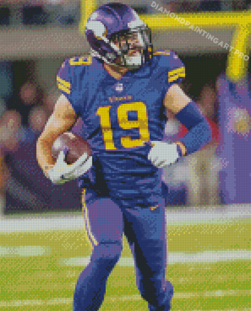 American Football Wide Receiver Adam Thielen Diamond Paintings