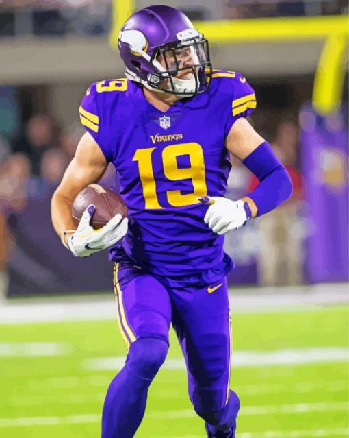 American Football Wide Receiver Adam Thielen Diamond Paintings