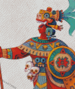 Aztec Warrior Diamond Painting