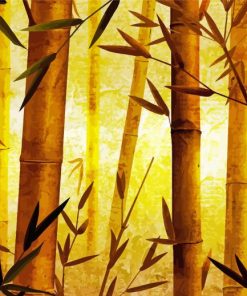 Bamboo Forest Trees Diamond Paintings