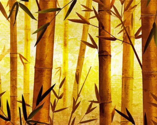 Bamboo Forest Trees Diamond Paintings