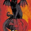 Bat Cat On Pumpkin Diamond Painting