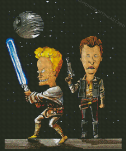 Beavis And Butt Head In Space Diamond Paintings