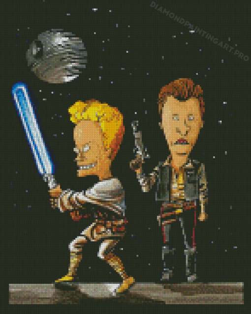 Beavis And Butt Head In Space Diamond Paintings