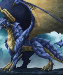 Behemoth Blue Dragon Diamond Painting