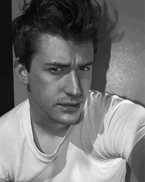 Black And White Joseph Mazzello Diamond Painting