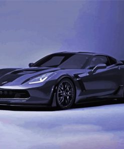 Black Corvette Diamond Paintings