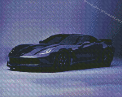 Black Corvette Diamond Paintings