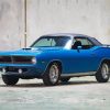 Blue 1970 Plymouth Barracuda Diamond Paintings