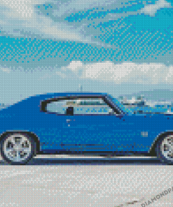 Blue Chevy Chevelle Ss Car Diamond Painting