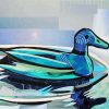 Blue Duck Bird Diamond Painting