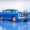 Blue Xy Ford Falcon Car Diamond Paintings