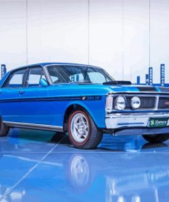 Blue Xy Ford Falcon Car Diamond Paintings