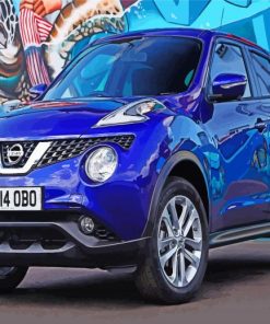 Blue Nissan Juke Diamond Painting