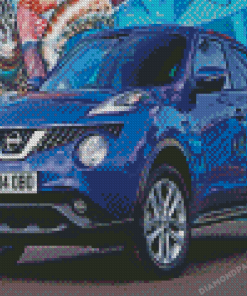 Blue Nissan Juke Diamond Painting