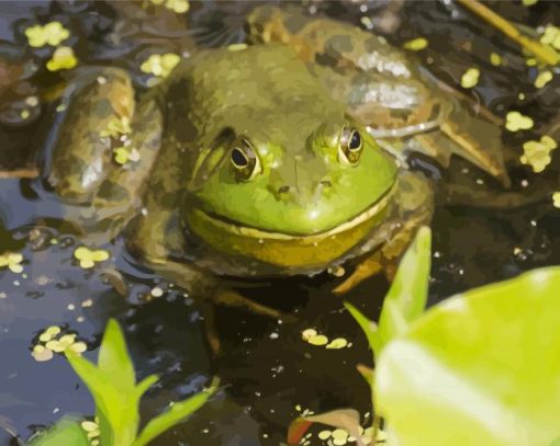 Bull Frog Diamond Painting