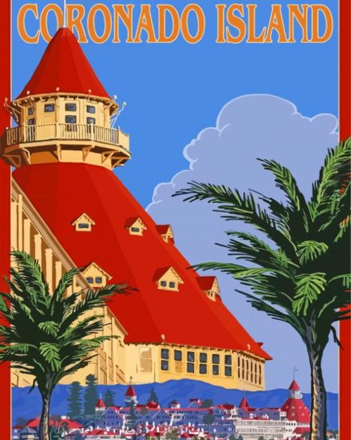 California Coronado Island Poster Diamond Paintings