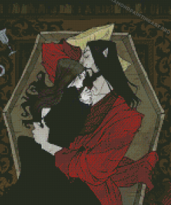 Cartoon Vampire Couple Diamond Painting