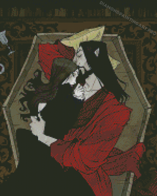 Cartoon Vampire Couple Diamond Painting