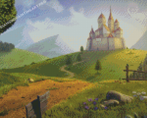 Castle Landscape Diamond Painting