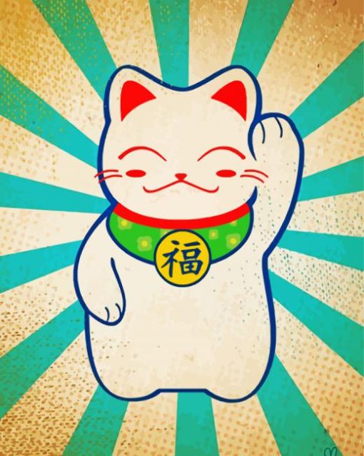 Chinese Lucky Cat Diamond Painting