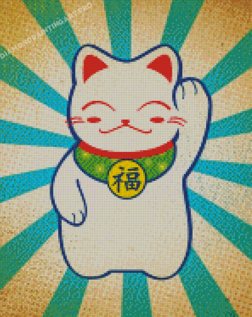 Chinese Lucky Cat Diamond Painting