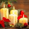 Christmas Candles Diamond Paintings