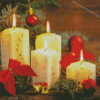 Christmas Candles Diamond Paintings