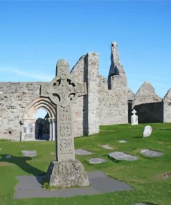 Clonmacnoise Ireland Monuments Diamond Painting