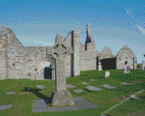 Clonmacnoise Ireland Monuments Diamond Painting