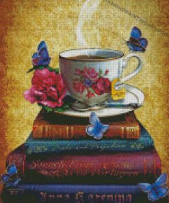 Coffee And Books Diamond Paintings