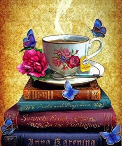 Coffee And Books Diamond Paintings