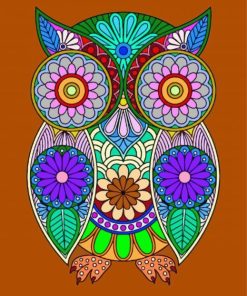 Colorful Mandala Owl Bird Diamond Paintings