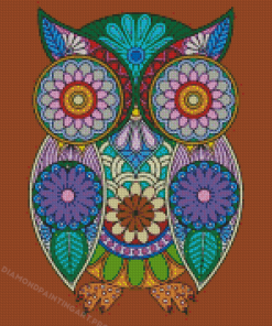 Colorful Mandala Owl Bird Diamond Paintings