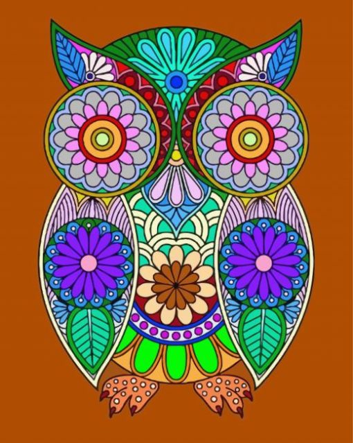 Colorful Mandala Owl Bird Diamond Paintings