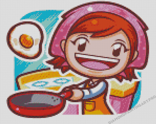 Cooking Mama Game Diamond Painting