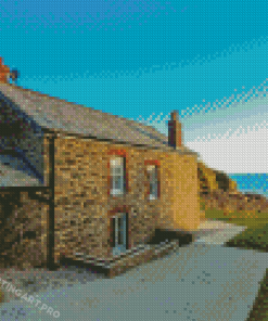 Cottage By The Sea Cornwall Diamond Painting