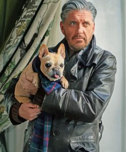 Craig Ferguson With A Dog Diamond Paintings