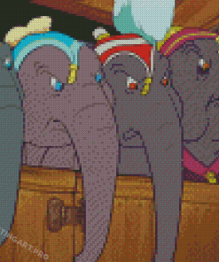 Dumbo The Elephant Diamond Painting