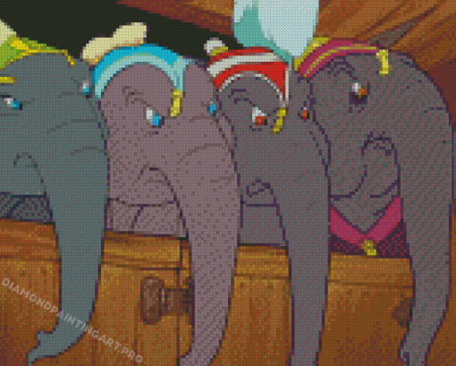 Dumbo The Elephant Diamond Painting