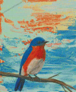 Eastern Bluebird Diamond Painting