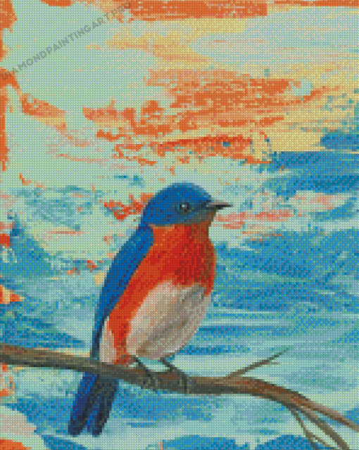 Eastern Bluebird Diamond Painting